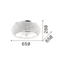 Ideal Lux 165004 Pasha mennyezeti lámpa