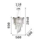 Ideal Lux 166247 Carlton függeszték