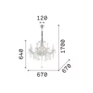 Ideal Lux 167244 Napoleon csillár
