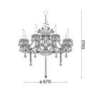 Ideal Lux 167398 Napoleon csillár