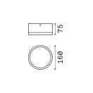 Ideal Lux 168050 Urano kültéri fali/mennyezeti lámpa