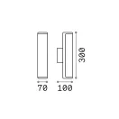 Ideal Lux 172408 Etere kültéri fali lámpa