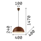 Ideal Lux 174211 Folk függeszték