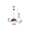 Ideal Lux 174211 Folk függeszték