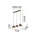Ideal Lux 174235 Folk függeszték