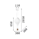 Ideal Lux 179858 Dream gyerek szobába illő függeszték