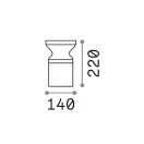 Ideal Lux 186979 Torre kültéri álló lámpa