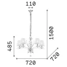 Ideal Lux 197722 Pegaso csillár