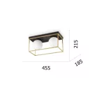 Ideal Lux 198149 Lingotto mennyezeti lámpa