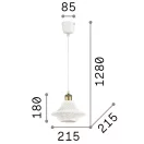 Ideal Lux 206806 Lugano függeszték