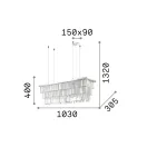 Ideal Lux 213583 Martinez függeszték