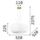 Ideal Lux 214481 Arizona függeszték