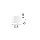 Ideal Lux 214672 Flash fali lámpa