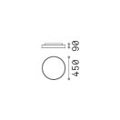 Ideal Lux 223209 Halo mennyezeti lámpa