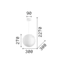 Ideal Lux 226026 Carta függeszték
