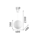 Ideal Lux 226033 Carta függeszték