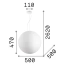 Ideal Lux 226040 Carta függeszték