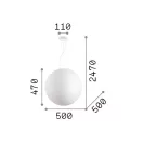 Ideal Lux 226040 Carta függeszték