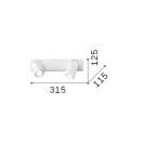 Ideal Lux 229034 Rudy spot lámpa