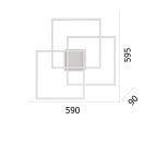 Ideal Lux 230702 Frame mennyezeti lámpa