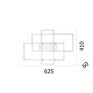 Ideal Lux 230726 Frame mennyezeti lámpa