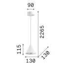 Ideal Lux 232690 A-Line függeszték