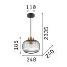 Ideal Lux 237398 Mint függeszték