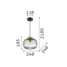 Ideal Lux 237428 Mint függeszték
