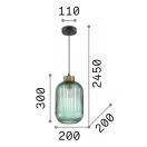Ideal Lux 237497 Mint függeszték