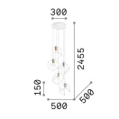 Ideal Lux 237664 Ice függeszték