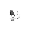 Ideal Lux 237930 Probe fali lámpa olvasókarral