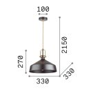 Ideal Lux 238135 Eris függeszték