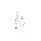 Ideal Lux 239521 Gea fali lámpa olvasókarral