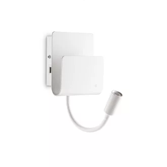 Ideal Lux 243160 Probe fali lámpa olvasókarral
