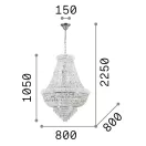 Ideal Lux 243528 Dubai függeszték