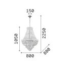 Ideal Lux 243528 Dubai függeszték