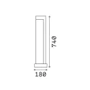 Ideal Lux 246987 Titano kültéri álló lámpa