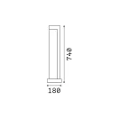 Ideal Lux 246987 Titano kültéri álló lámpa
