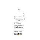 Ideal Lux 247267 Gemini függeszték
