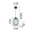 Ideal Lux 248554 Mint függeszték