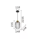 Ideal Lux 248554 Mint függeszték