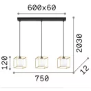 Ideal Lux 251110 Lingotto függeszték