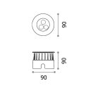 Ideal Lux 255651 Floor kültéri beépíthető lámpa