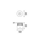 Ideal Lux 255651 Floor kültéri beépíthető lámpa