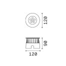 Ideal Lux 255668 Floor kültéri beépíthető lámpa