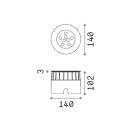 Ideal Lux 255682 Floor kültéri beépíthető lámpa