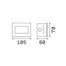 Ideal Lux 255781 Indio kültéri beépíthető lámpa