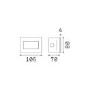 Ideal Lux 255781 Indio kültéri beépíthető lámpa