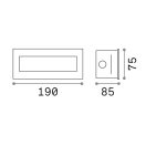 Ideal Lux 255804 Indio kültéri beépíthető lámpa