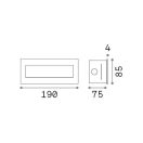 Ideal Lux 255804 Indio kültéri beépíthető lámpa